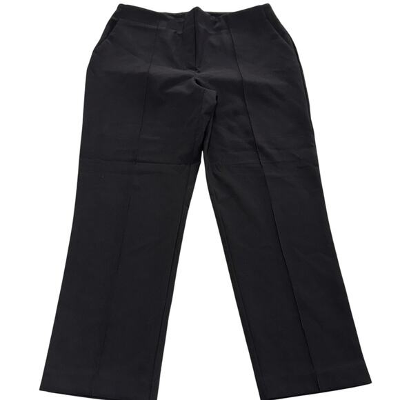 Rachel Zoe Pants Womens 14 Black Stretch Ponte Straight Leg Dress Work Career - Picture 1 of 7